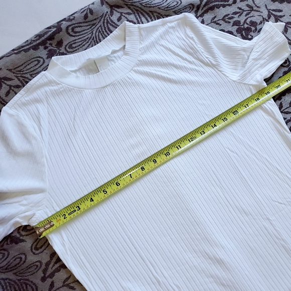 White Ribbed Shirt - Picture 6 of 8